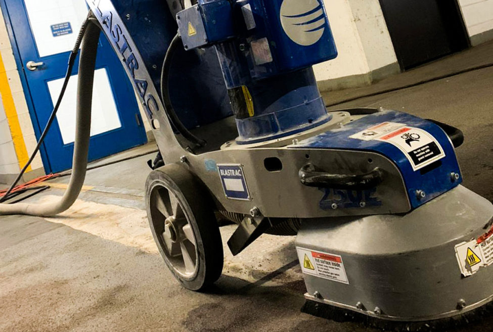 Blastrac self propelled scraper